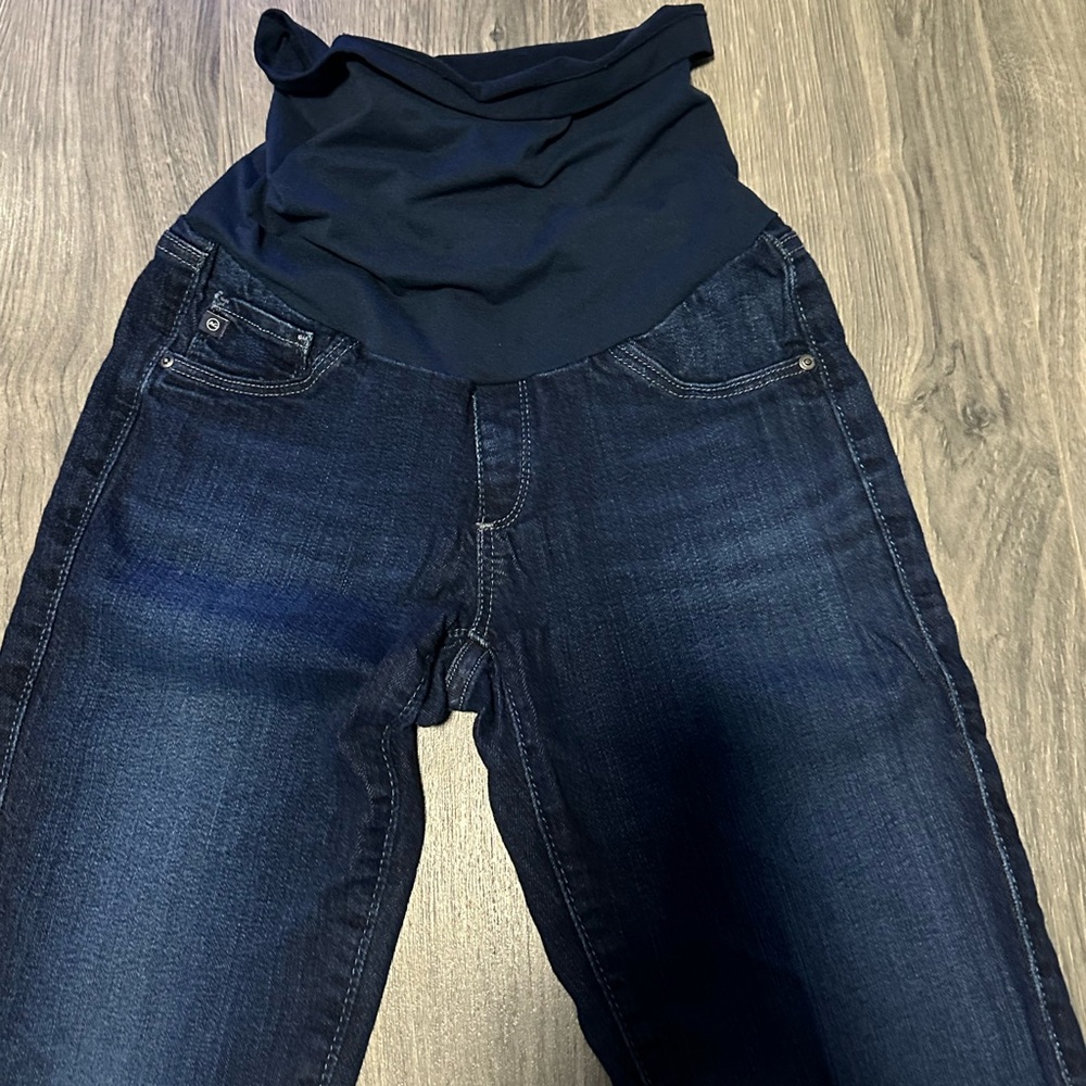 Ag Adriano Goldschmied maternity dark wash jeggings size 27 - Picture 4 of 5